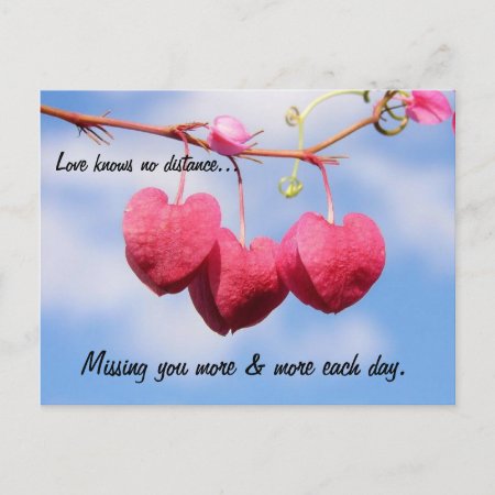 Romantic Long Distance Relationship Postcard