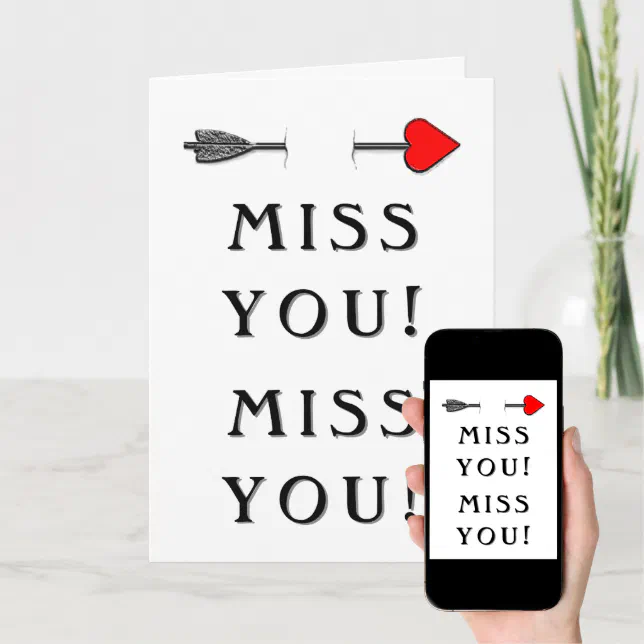 Romantic long-distance relationship Valentine Card (Downloadable)