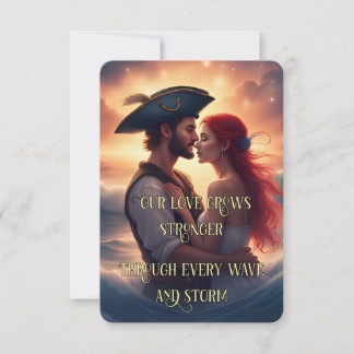 Romantic Love Affirmation Card – Pirate Couple