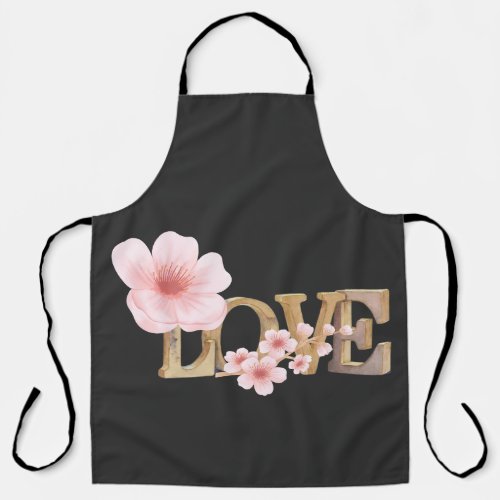 romantic love apron