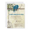 Romantic Love Bird Sitting In Tree Wedding Invite