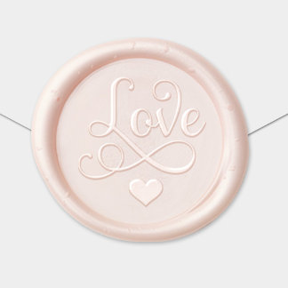 Romantic Love Calligraphy Script Wax Seal Sticker