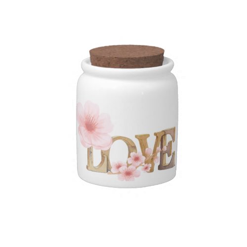 romantic love candy jar