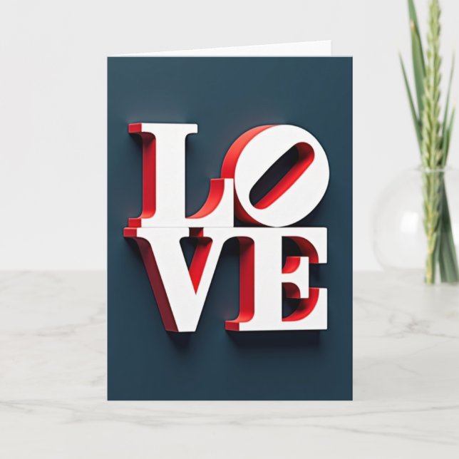 Romantic Love Card (Front)