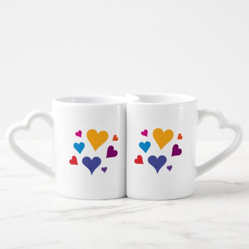 Romantic love coffee mug set