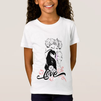 Romantic Love Couple Kiss Valentines design T-Shirt