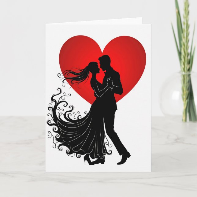 Romantic Love Dance Card (Front)