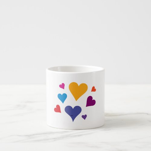 Romantic love espresso cup