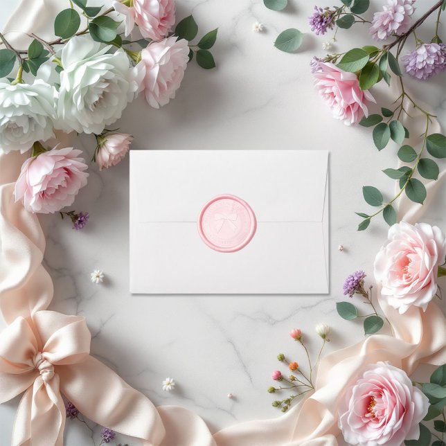 Romantic Love Fancy Bow Wax Seal Sticker (Romantic Love Fancy Bow Wax Seal Sticker)