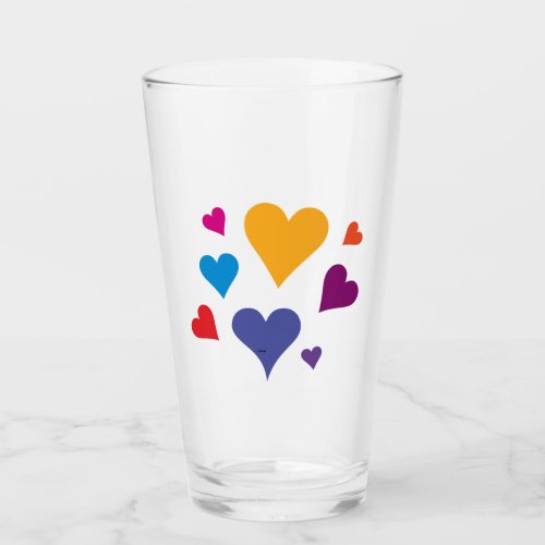 Romantic love glass
