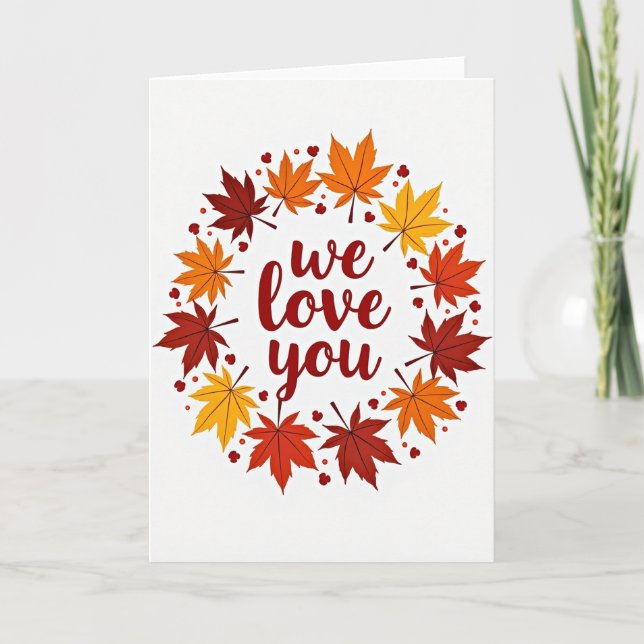 Romantic Love Glitter Heart Card (Front)