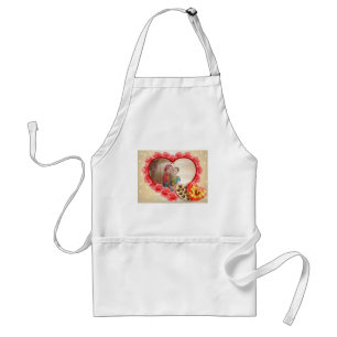 Romantic Love Heart Art Print Adult Apron