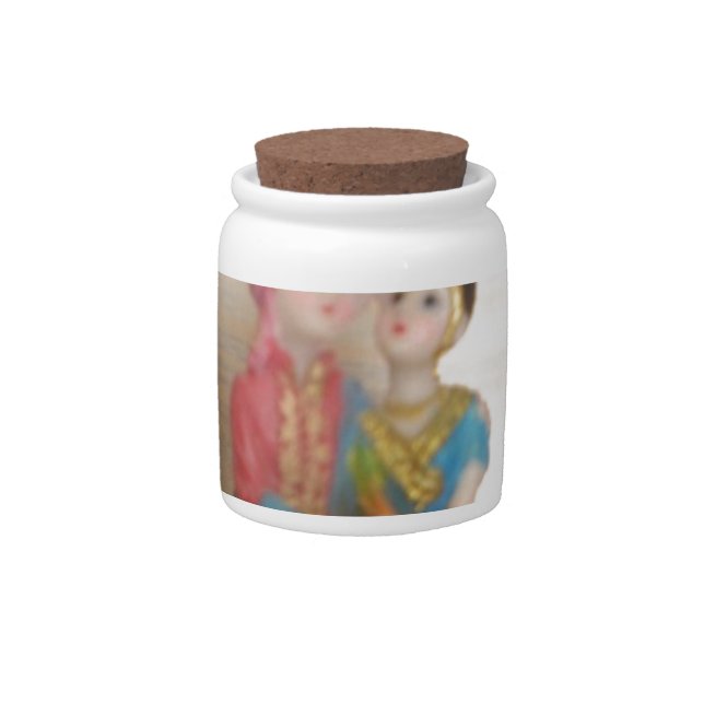 Romantic Love Heart Art Print Candy Jar (Front)