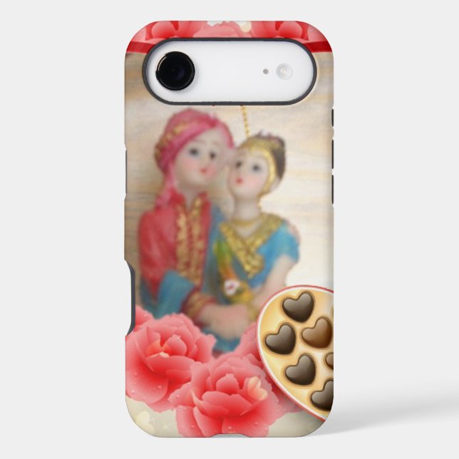 Romantic Love Heart Art Print Case-Mate iPhone Case (Back)