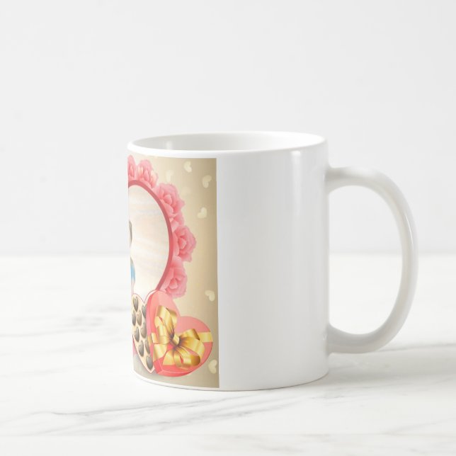Romantic Love Heart Art Print Coffee Mug (Right)