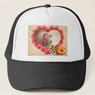 Romantic Love Heart Art Print Trucker Hat