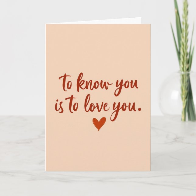 Romantic Love Heart Card (Front)