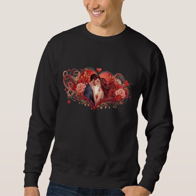 Romantic Love Heart Couple Sweatshirts (Front)