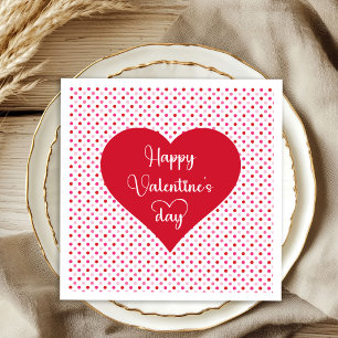 Romantic Love Hearts Napkins Valentine Decor