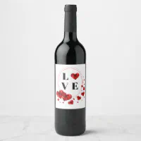 Hearts Wine & Sparkling Wine Labels