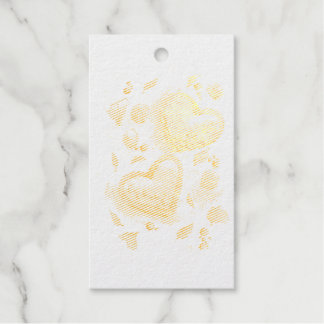 Romantic Love in Bloom Foil Gift Tags