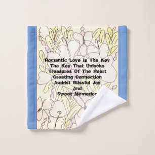 Romantic Love Is The Key Wash Cloth