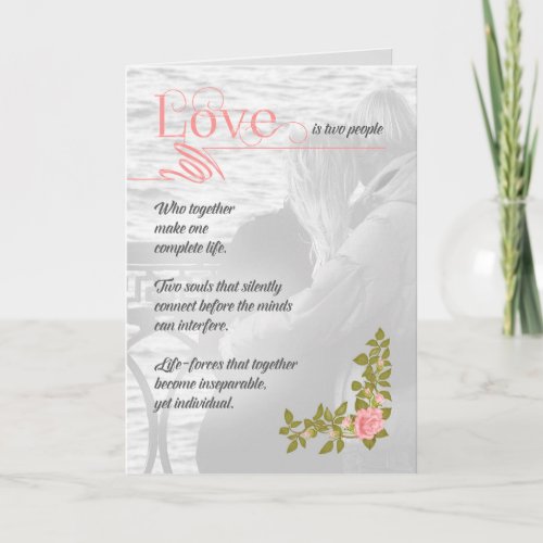 Romantic Love is Us Greeting from Soul Sonnets Card