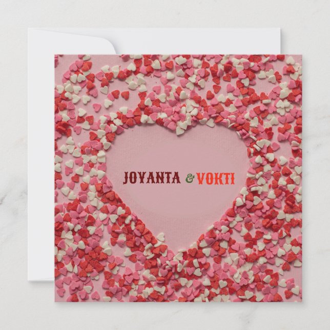 Romantic love Joyanta & Vokti red maroon color (Front)