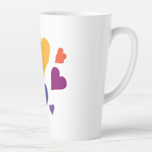 Romantic love latte mug