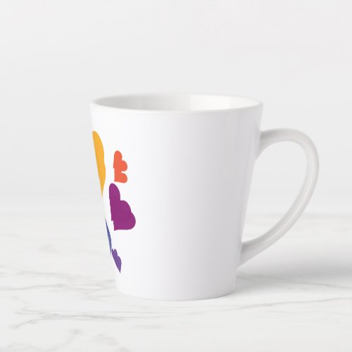 Romantic love latte mug