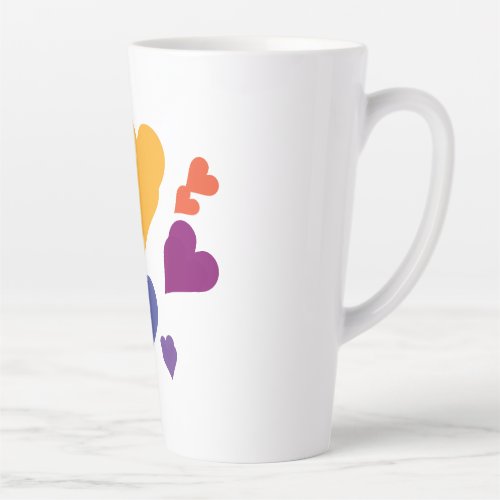 Romantic love latte mug