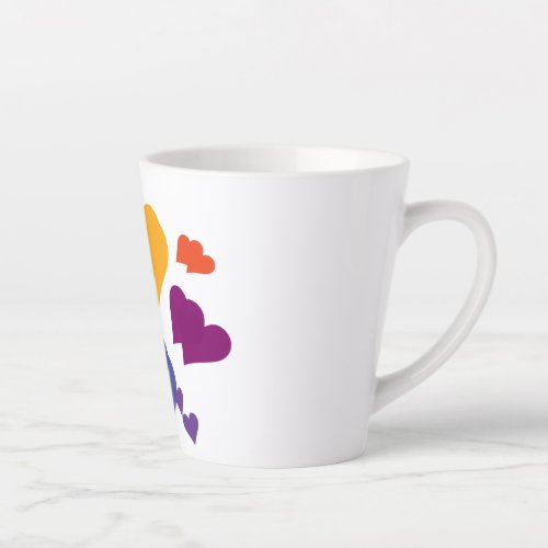 Romantic love latte mug