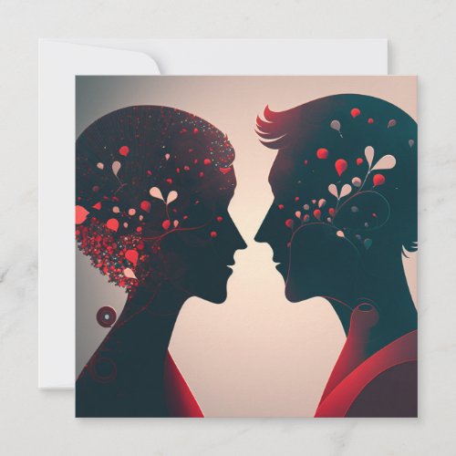 Romantic love letter card