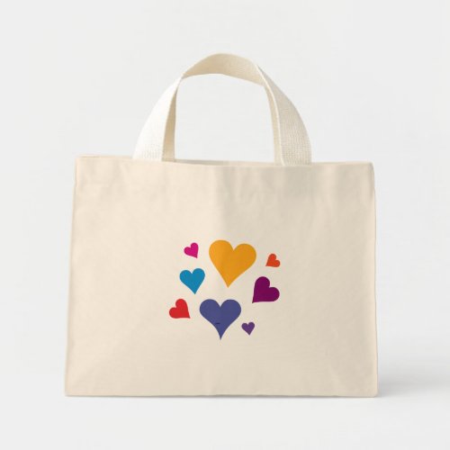 Romantic love mini tote bag