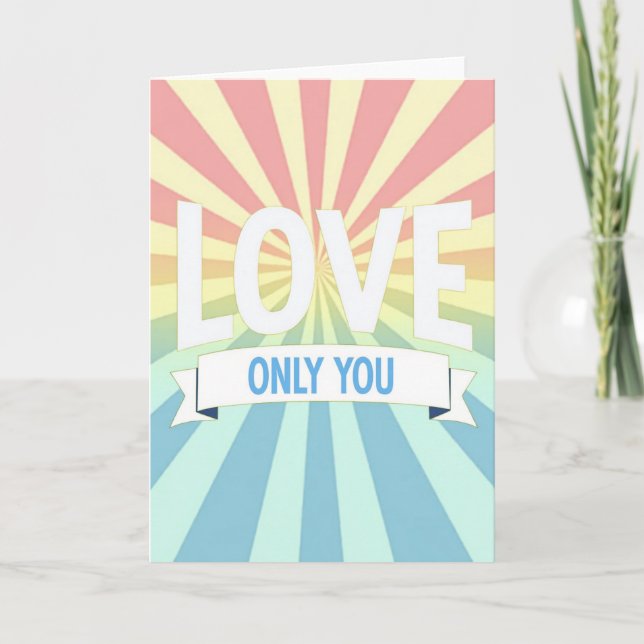 Romantic Love Only You Card (Front)
