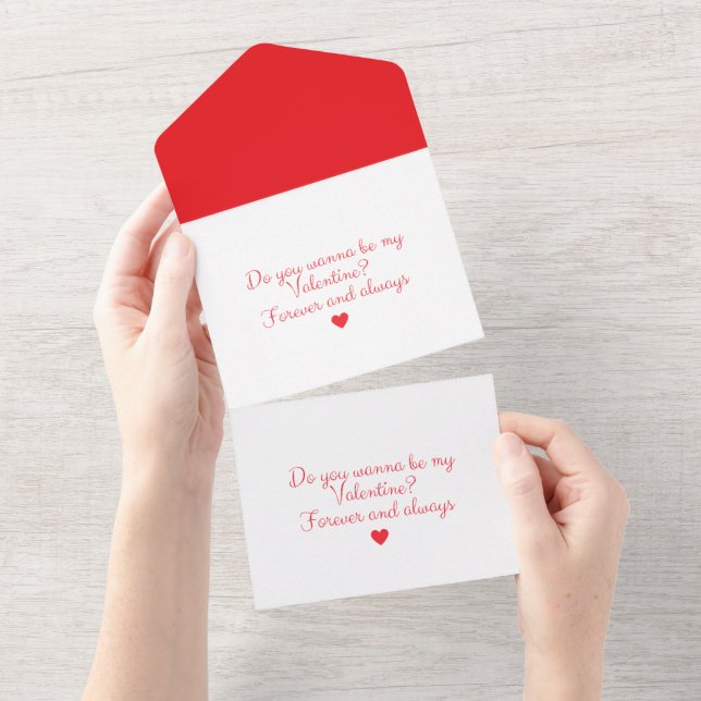 Romantic Love Proposal Card (Tearaway)