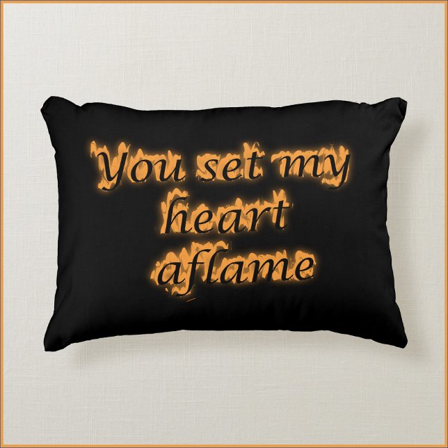 Romantic Love Quote Accent Pillow (Creator Uploaded)