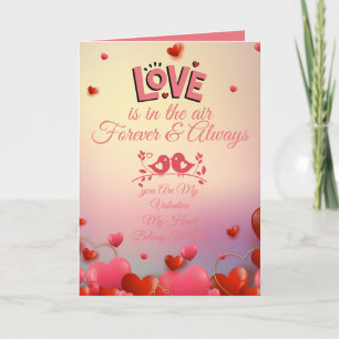 Romantic Love Quote Design Elegant Pink Love Card
