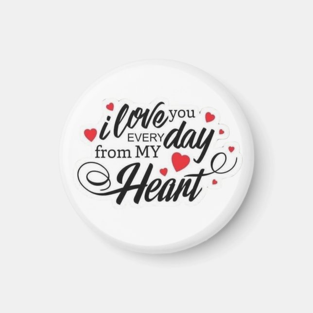 Romantic Love Quote Magnet (Front)