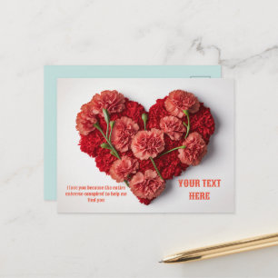 Romantic Love Quote & Personalized Message Card