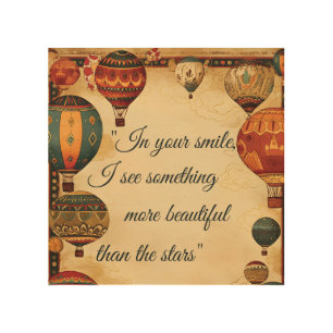 Romantic Love Quote Typography-Anniversary Gift  Wood Wall Art