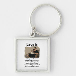 Romantic Love Quote Wedding Favor Keepsake Keychain