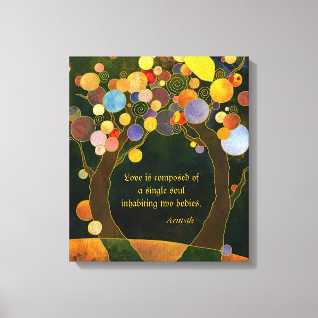 Romantic Love Quote Wedding Gift Canvas Print (Front)