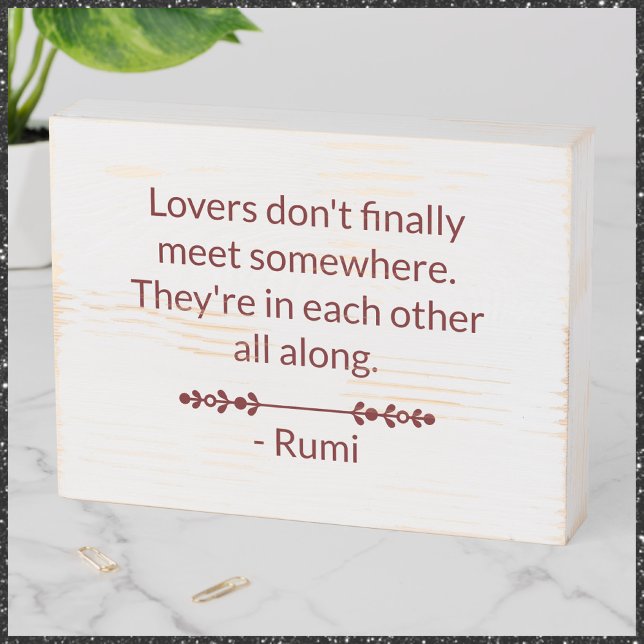 Romantic Love Quote Wood Box Sign (Creator Uploaded)