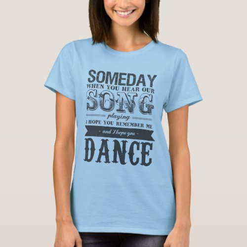 Romantic Love Song and Music Quotes T_shirt