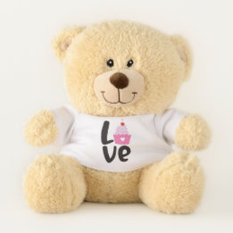 Romantic Love Teddy Bear, Custom Message Teddy Bear
