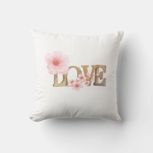 romantic love throw pillow