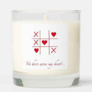 Romantic Love Tic Tac Toe Valentine’s Day Gift Can Scented Candle
