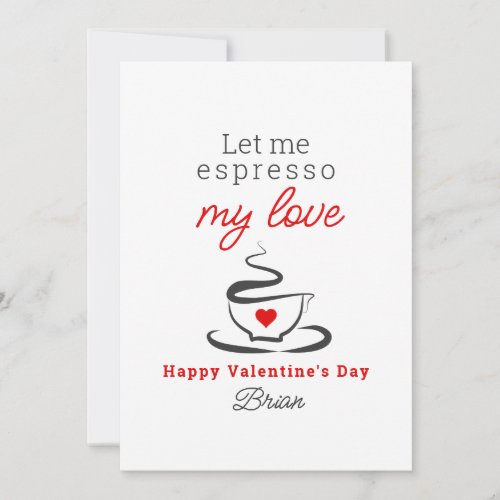 Romantic Love Valentines Day Holiday Card