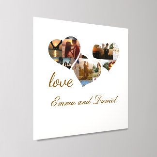 Romantic Love Wall Art, Valentine's Day Decor Peel And Stick Photo Tile